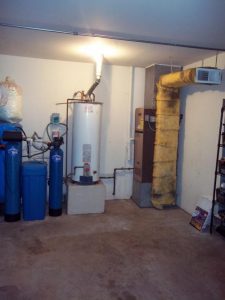 Electric furnace and gas water heater with code violations