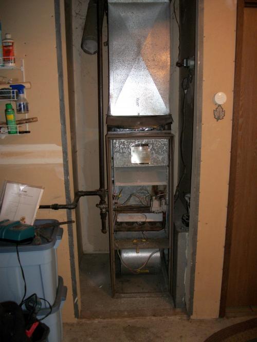 Old gas furnace