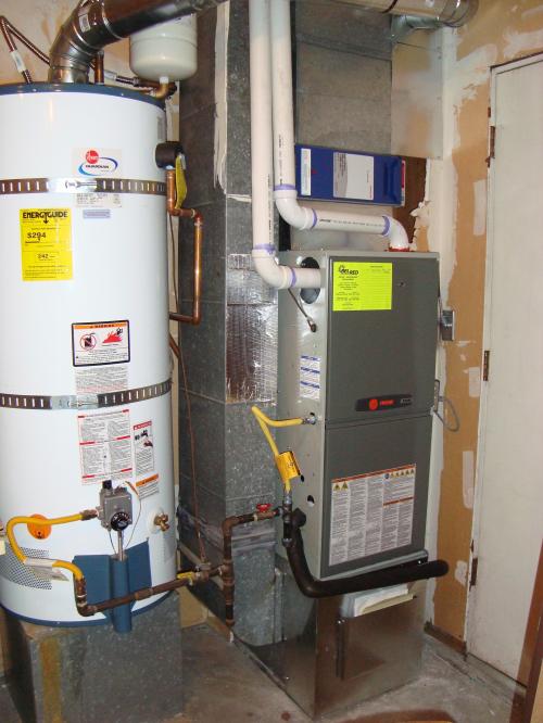 High efficiency furnace and air filter