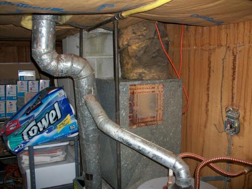 leaking air duct