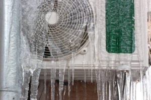 Iced over heatpump