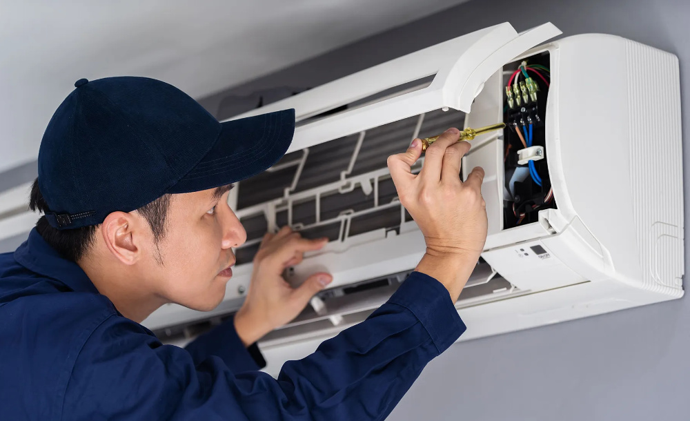 Ductless mini-split system.
