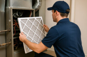 Furnace filter replacement.
